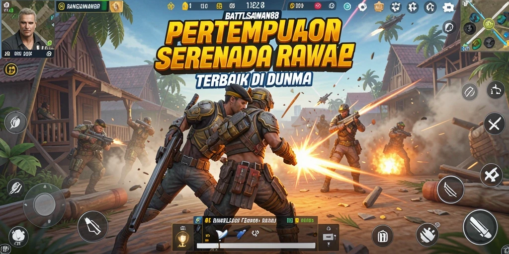 Tampilan seru pertempuran di dalam BANGSAWAN88 yang penuh aksi.
