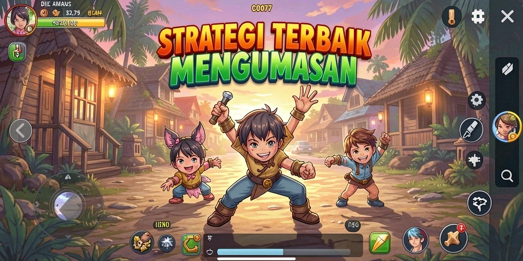 Tampilan gameplay strategis yang mendebarkan di C0077.