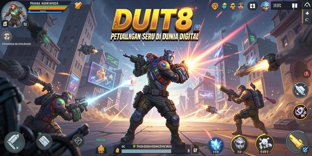 Gameplay seru DUIT8 dengan aksi yang memukau dan tantangan seru.