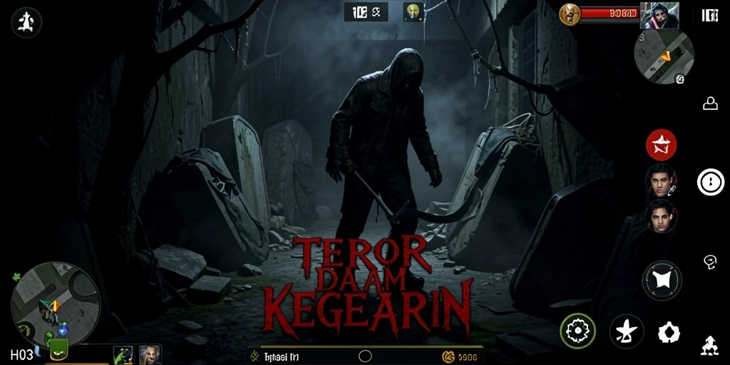 Tampilan gameplay H03 yang mencekam dan penuh ketegangan.