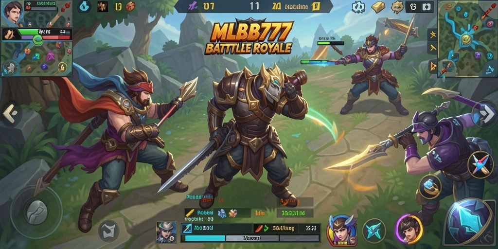 Gameplay seru Battle Royale di MLBB777.