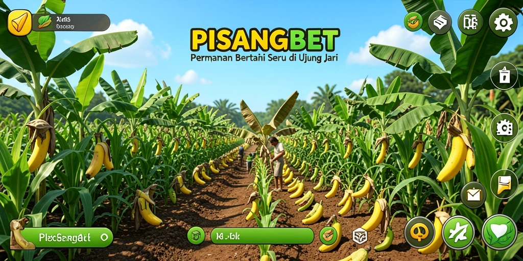 Tampilan gameplay PISANGBET yang menarik saat bertani.